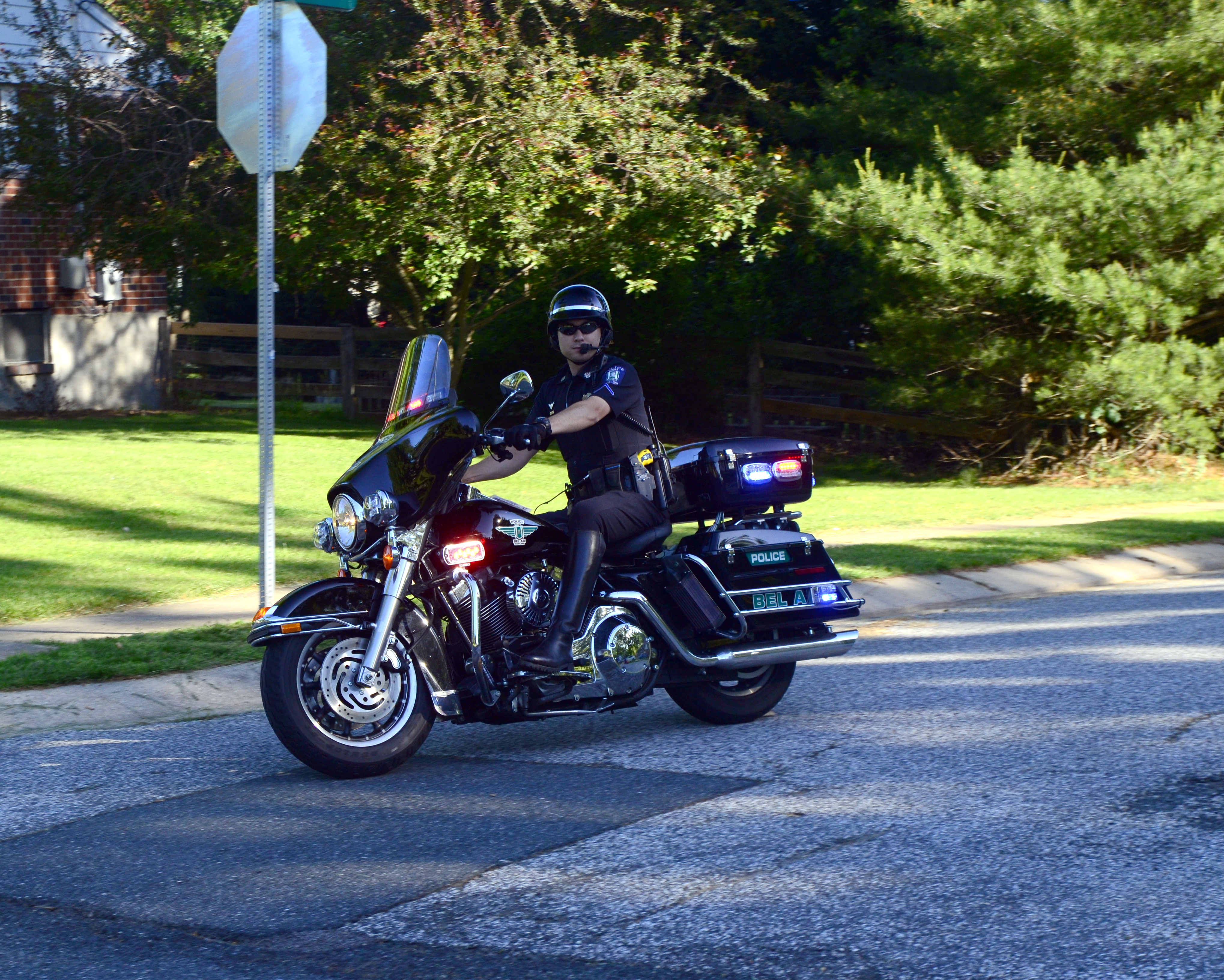 Bel Air Police Motor Officer Brad Helm